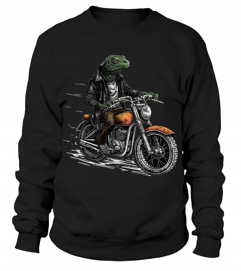 Dámská mikina s kapucí Mikina on the Motorcycle černá Xs