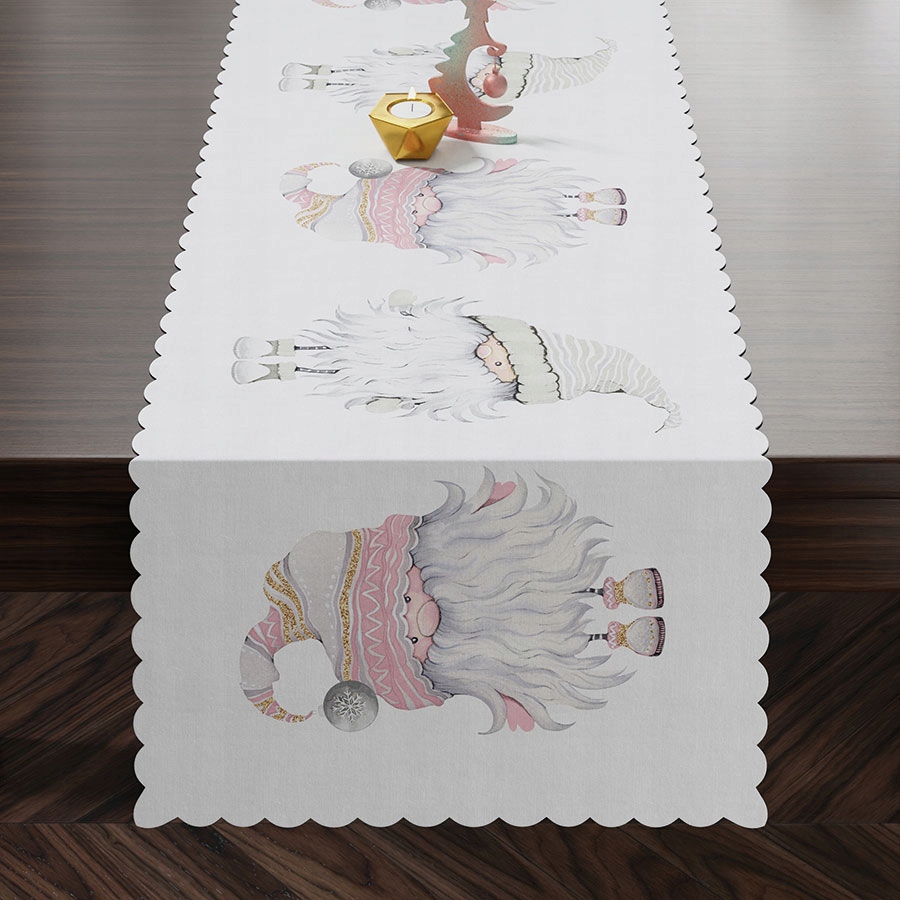 

Bieżnik Wodoodporny Świąteczny Gnom sz.38/dł.160cm