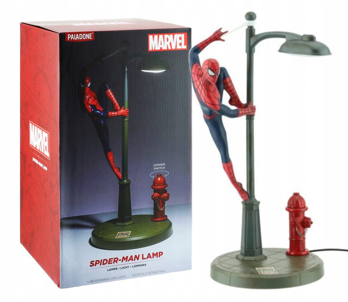 Lampka LED Spiderman ze ściemniaczem 34 cm Marvel