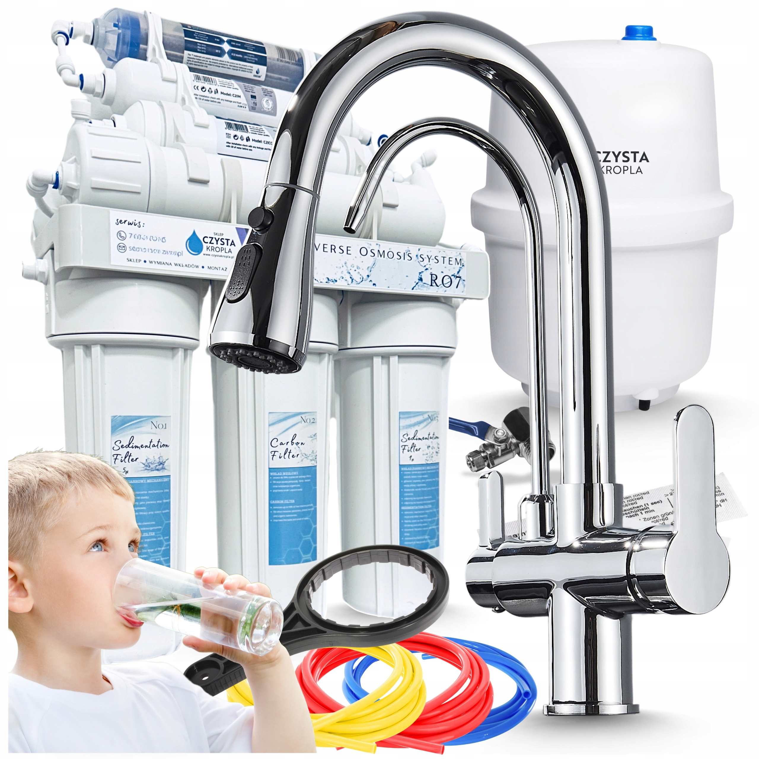 Sada na filtrování vody Zařízení na čištění vody Bonus jako dárek Pzh