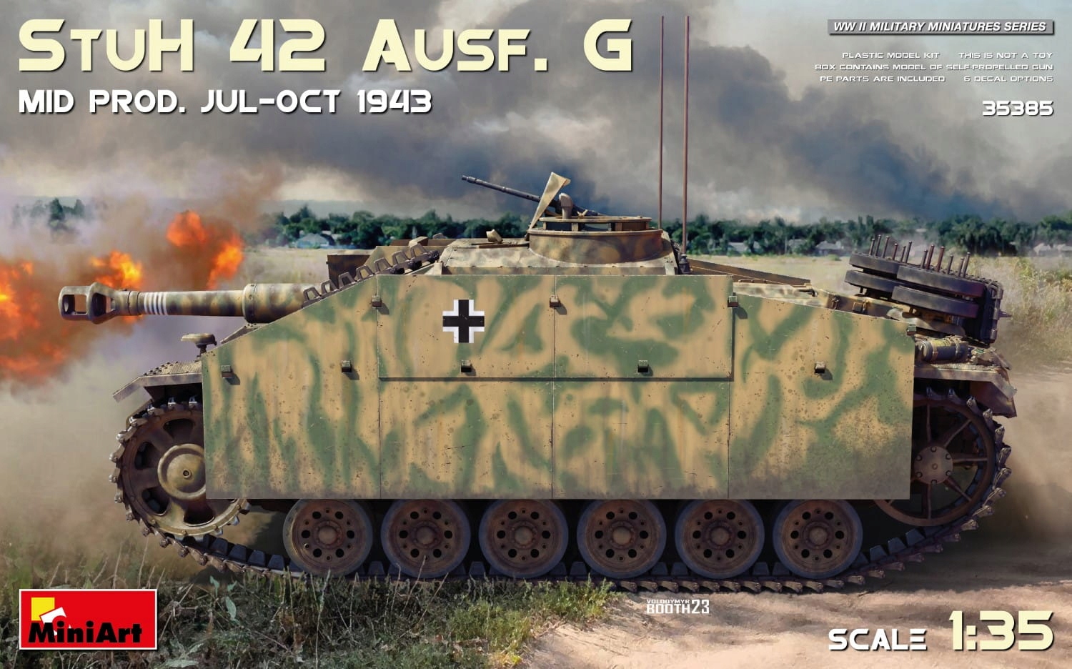 Stuh 42 Ausf. G Mid Prod. Jul-oct 1943 1:35 MiniArt 35385