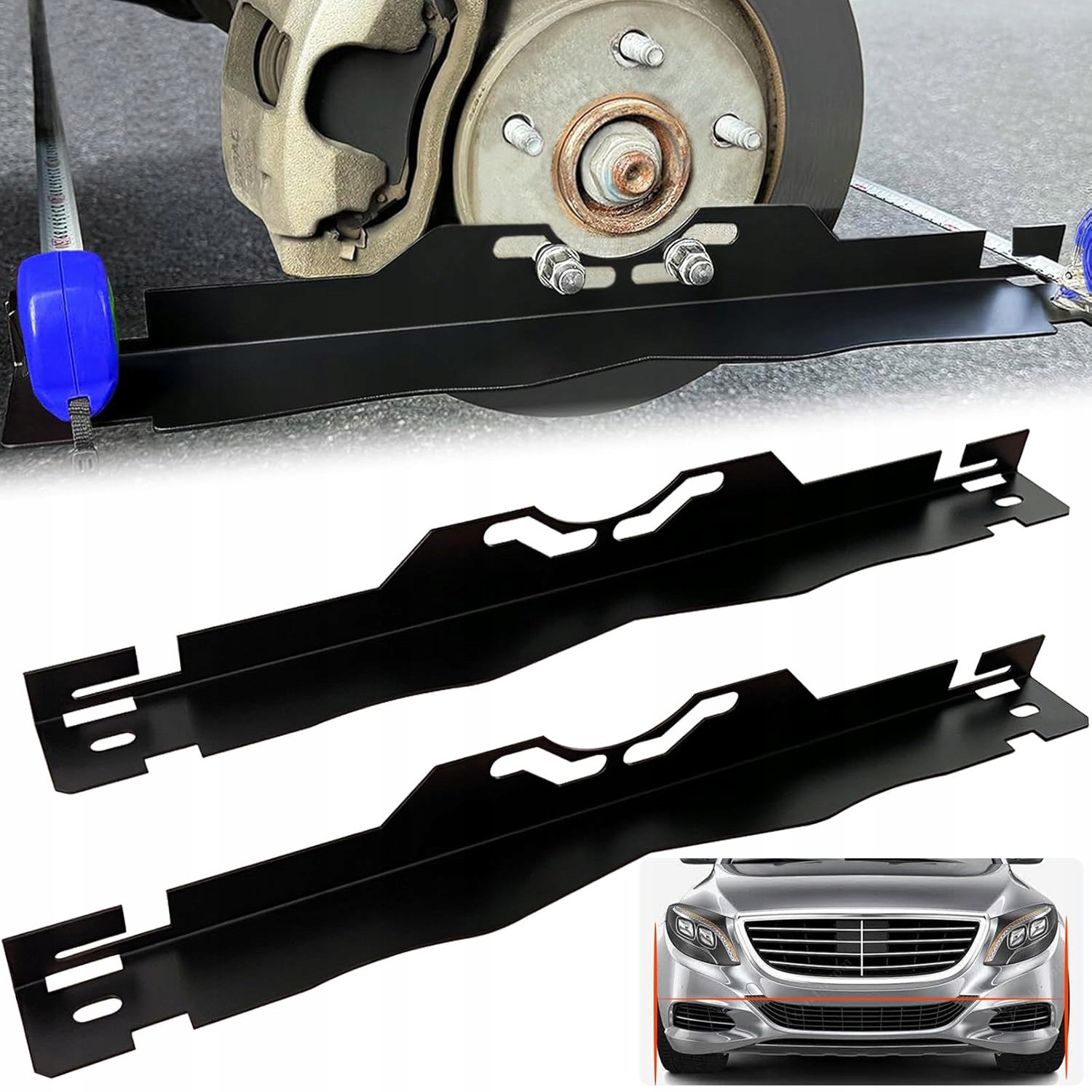 2X Przyrząd Do Ustawiania Zbieżności Kół Zestaw Narzędzi Precyzyjny Pomiar