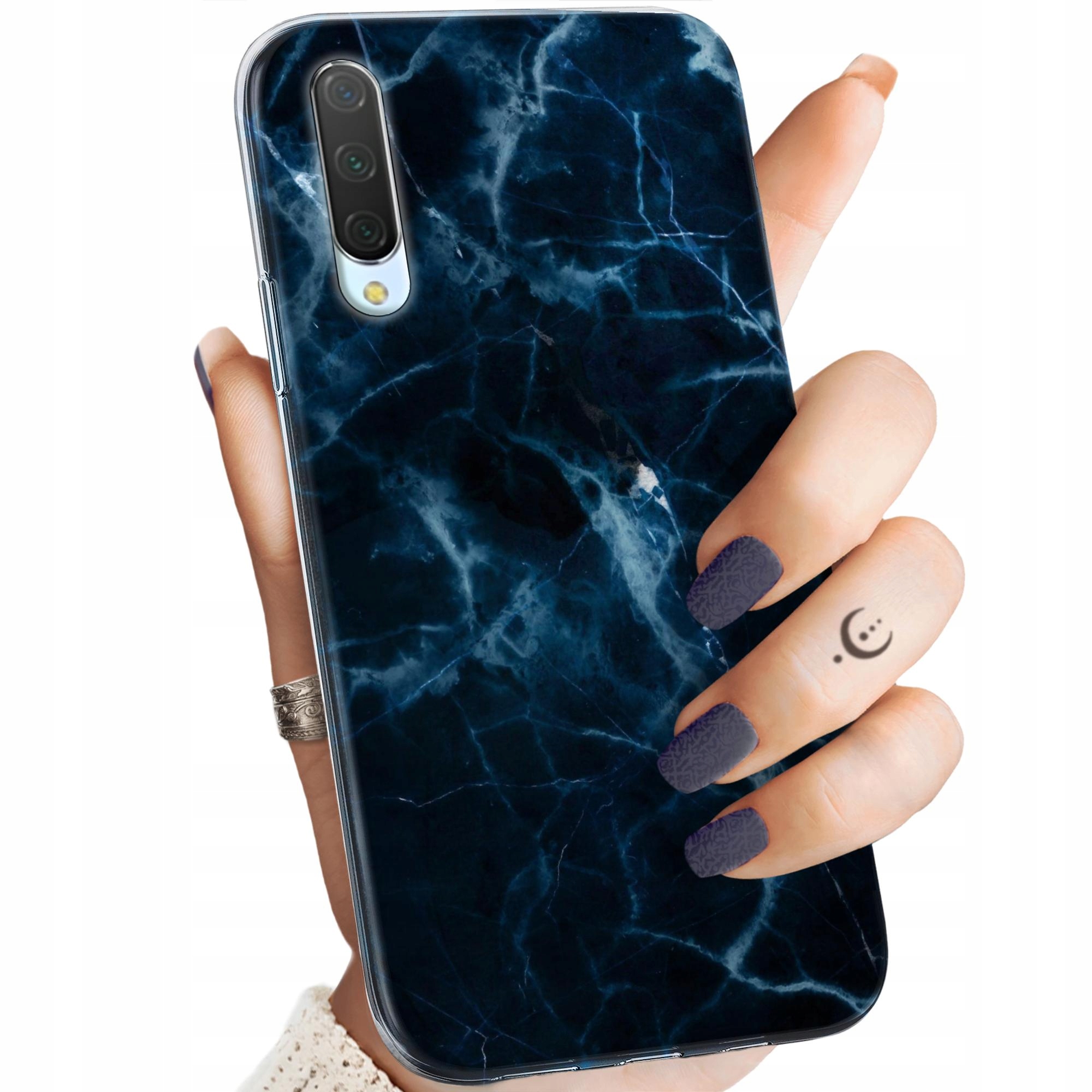 Etui Do Xiaomi MI 9 Lite Granatowe Obudowa Pokrowiec Case