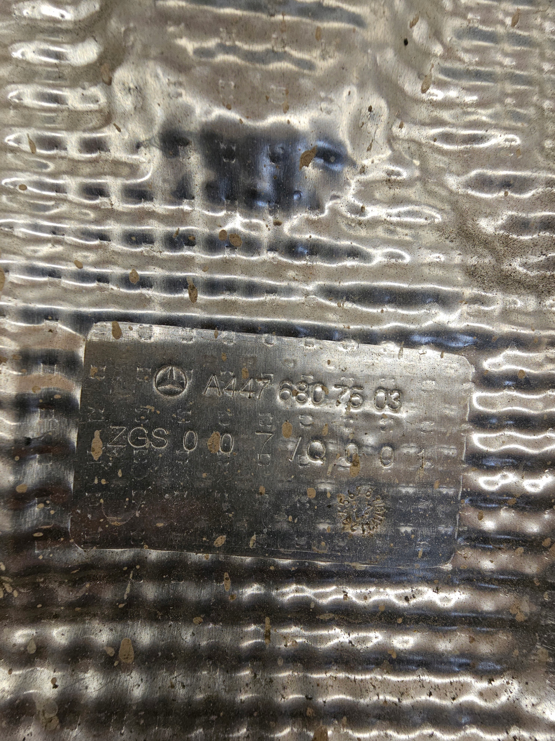 MERCEDES V-class Vito 447 Lift cover heat shield catalytic converter A4476807503
