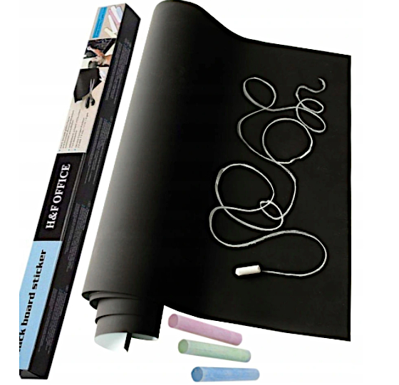 SAMOPRZYLEPNA TABLICA KREDOWA 45x200cm + KREDA hit Kod producenta AP4