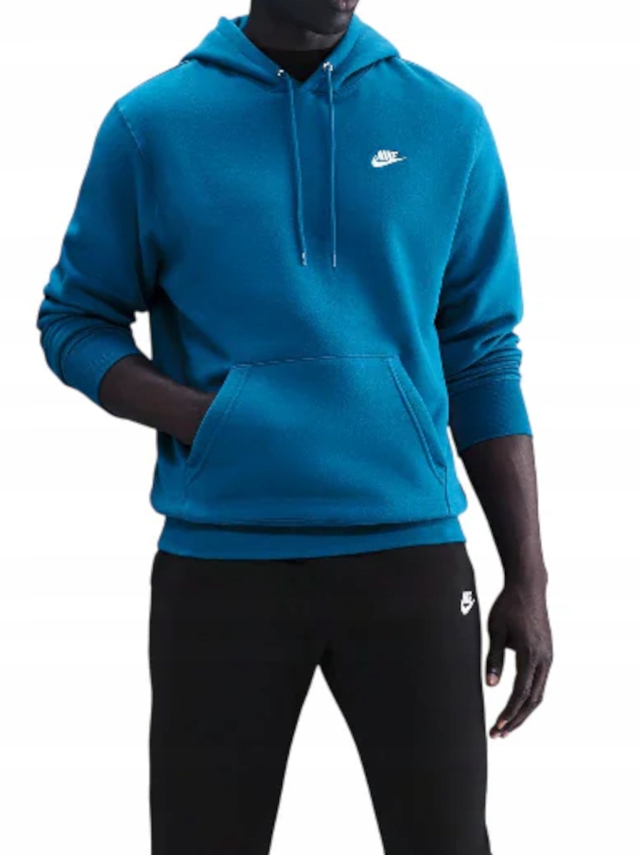 Mikina Nike Club FN3859-301 sportovní s kapucí bavlněná teplákovka XL