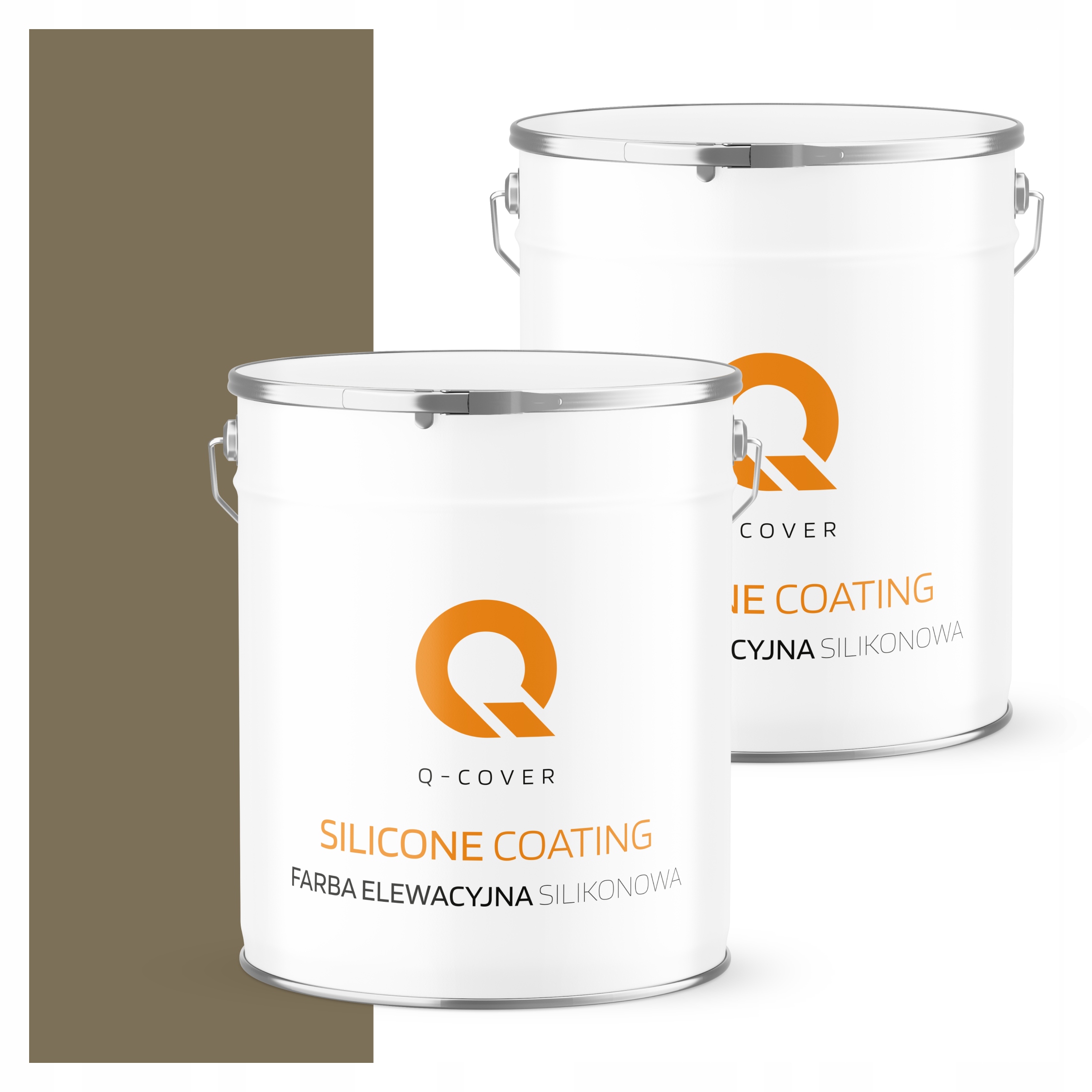 Fasádna farba 5L silikónová Uv farba Khaki