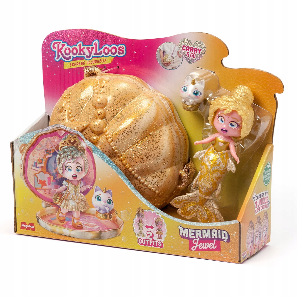 KOOKYLOOS Kooky Mermaids Syrena Jewel lalka, figur Marka Magicbox