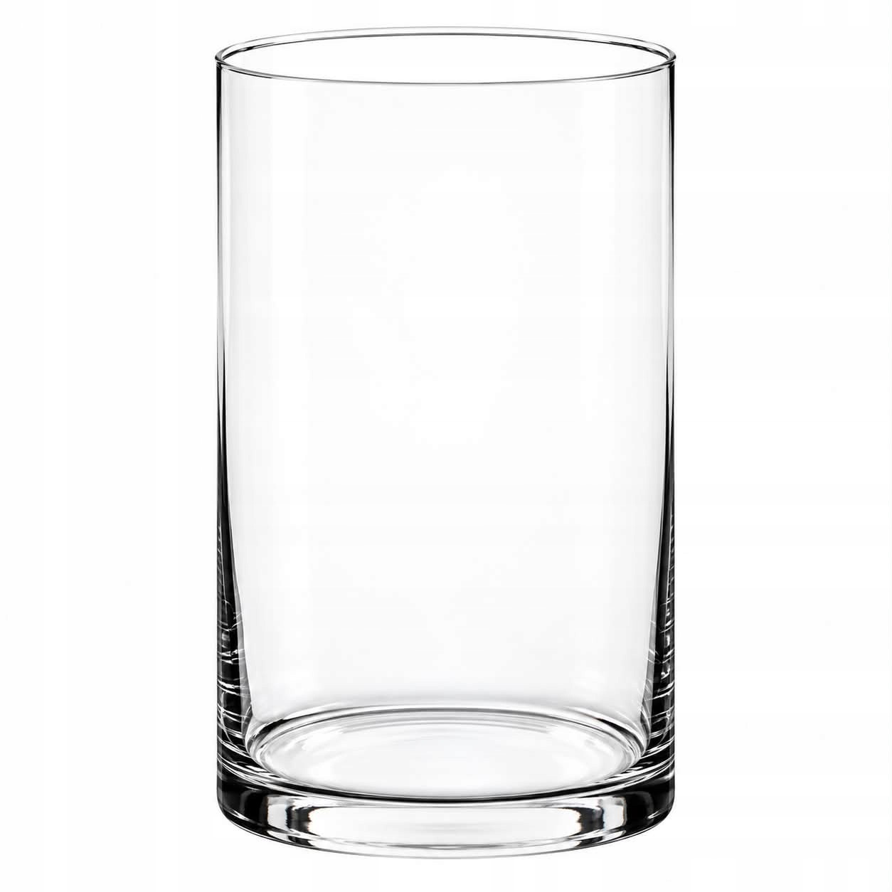 Skleněná váza Tuba Cylinder h35 d25, silné sklo