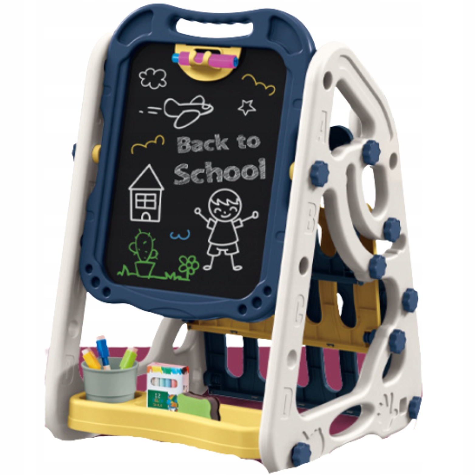 TABLICA EDUKACYJNA MAGNETYCZNA KREDOWA DWUSTRONNA Marka inna