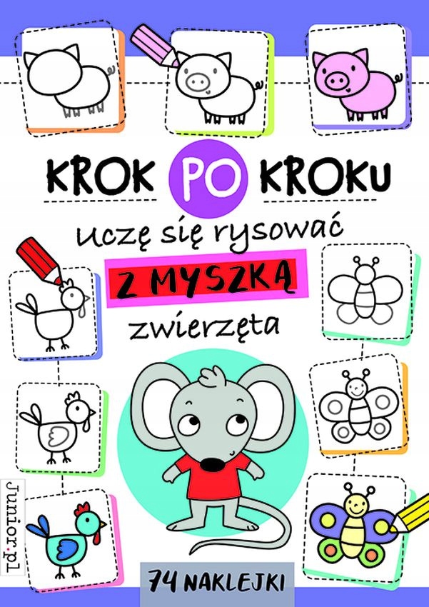 

Rysowanie zwierząt Książka książeczka dla dzieci