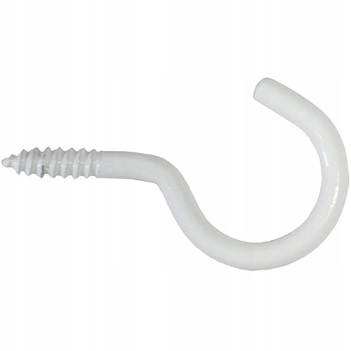 

Hak Haczyk Półpełny Wkręcany Biały 3,3x50mm 6sztuk
