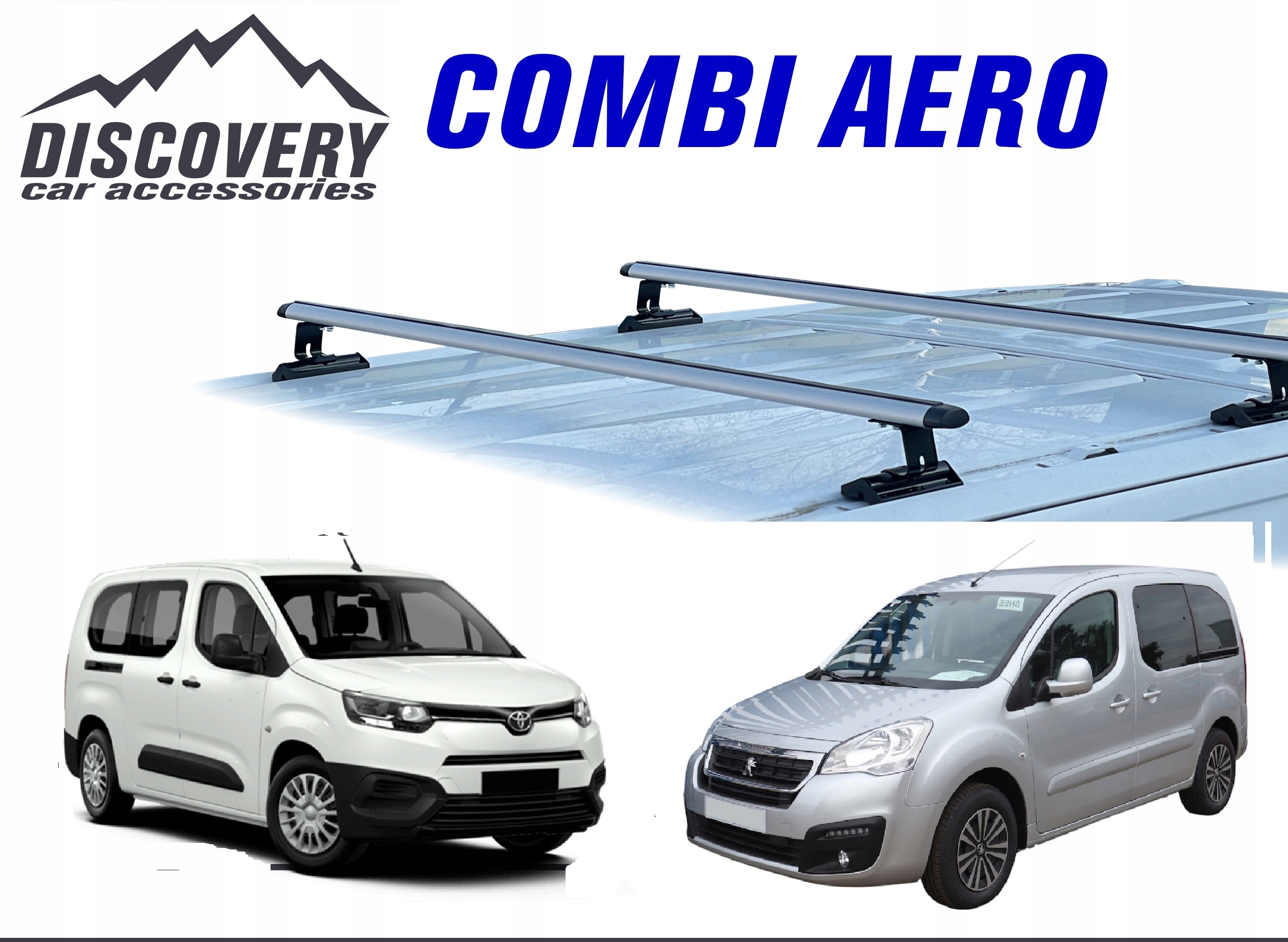 Střešní nosič Peugeot Partner II Tepee, III, Citroen Berlingo 2008-