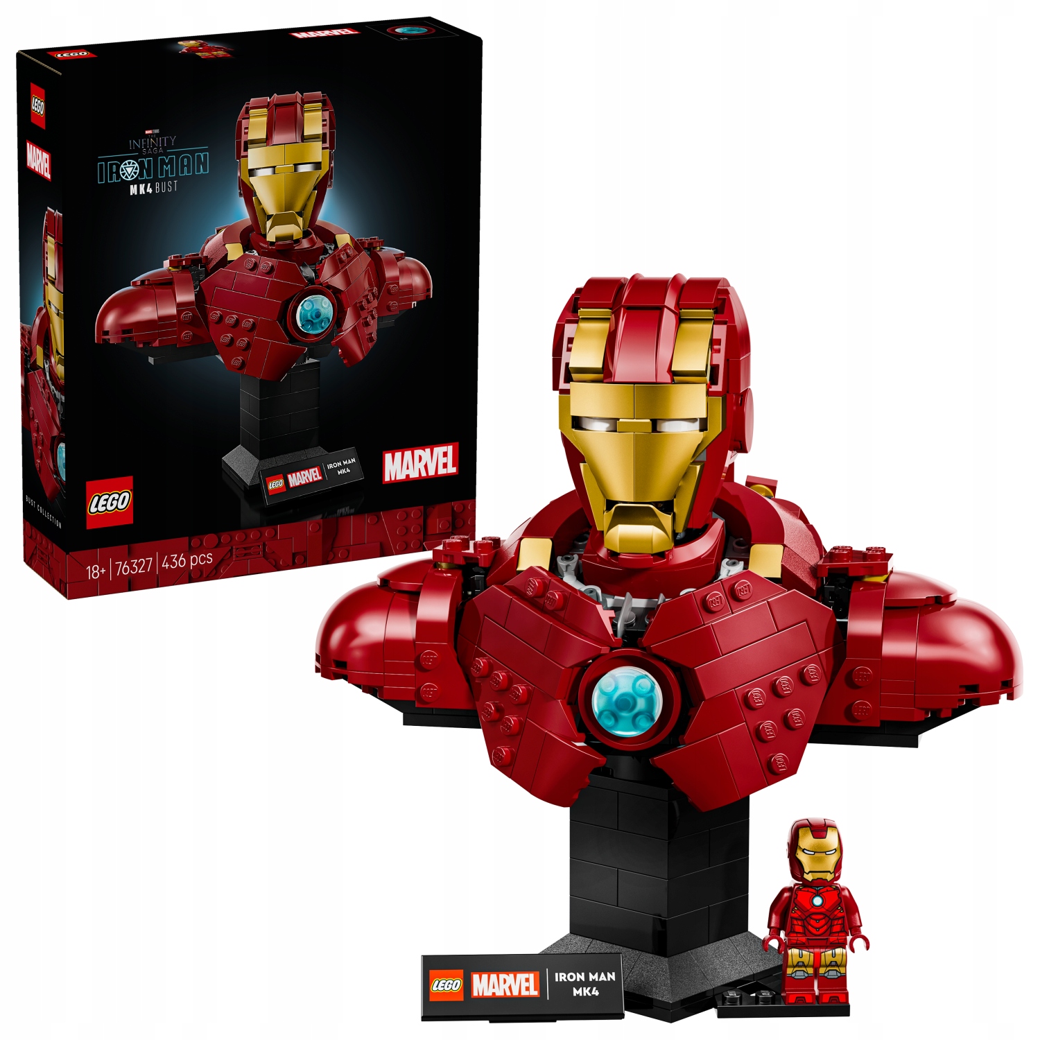 Lego Marvel 76327 Busta Iron Man MK4