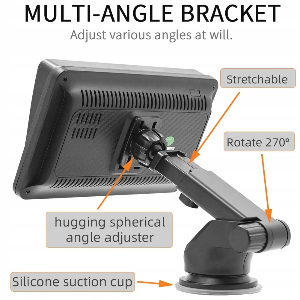 RADIOWY ANDROID AUTO APPLE CARPLAY 7" USB BT GPS CARPLAY DSP Przekątna ekranu 7