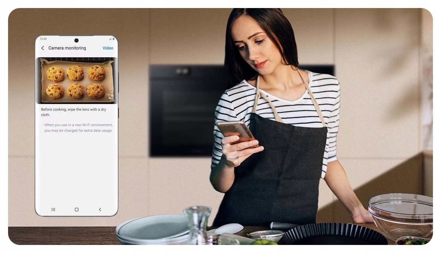 Polecany zestaw AGD SAMSUNG Czarny do zabudowy piekarnik z Kamerą AI PRO Kolor dominujący czarny