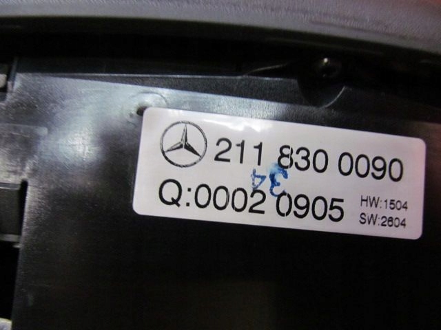 MERCEDES W211 E-KLASA 02- PANEL des lüfters klimaanlage Lüftungsgitter mitte