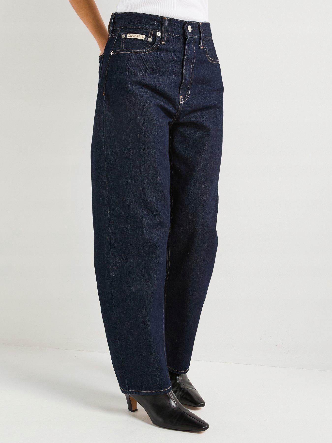 Calvin Klein Jeans Tmavě Modré Rovné Džíny (28/32)