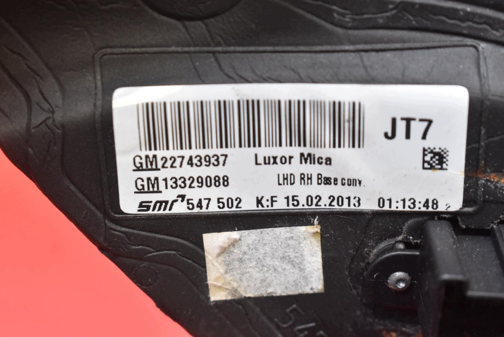 mirror right GRANATOWE EU 33743937 OPEL INSIGNIA A 08-14 5 PIN