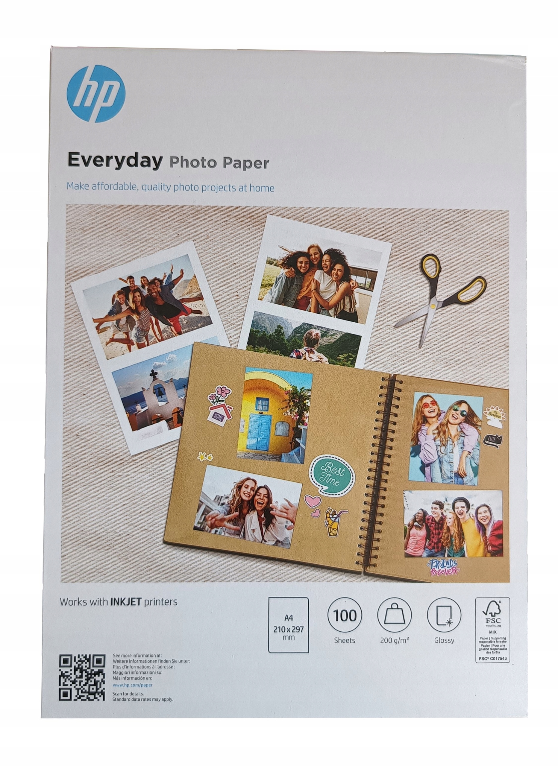 Papier foto Hp Everyday A4 200g 100 ark. Q2510A