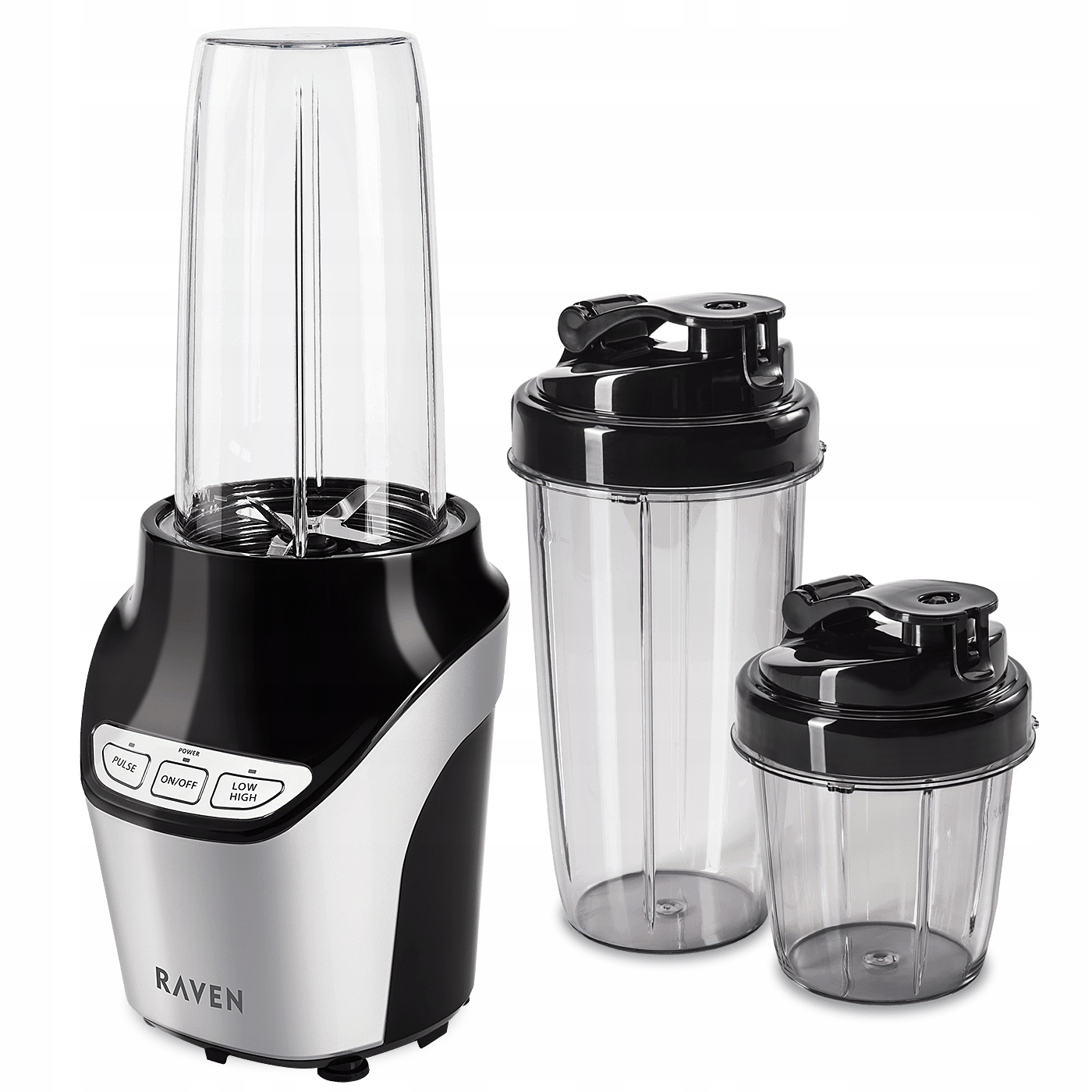 Blender kielichowy Raven ENB002 1000W 20000obr/min 2 bidony 2 ostrza