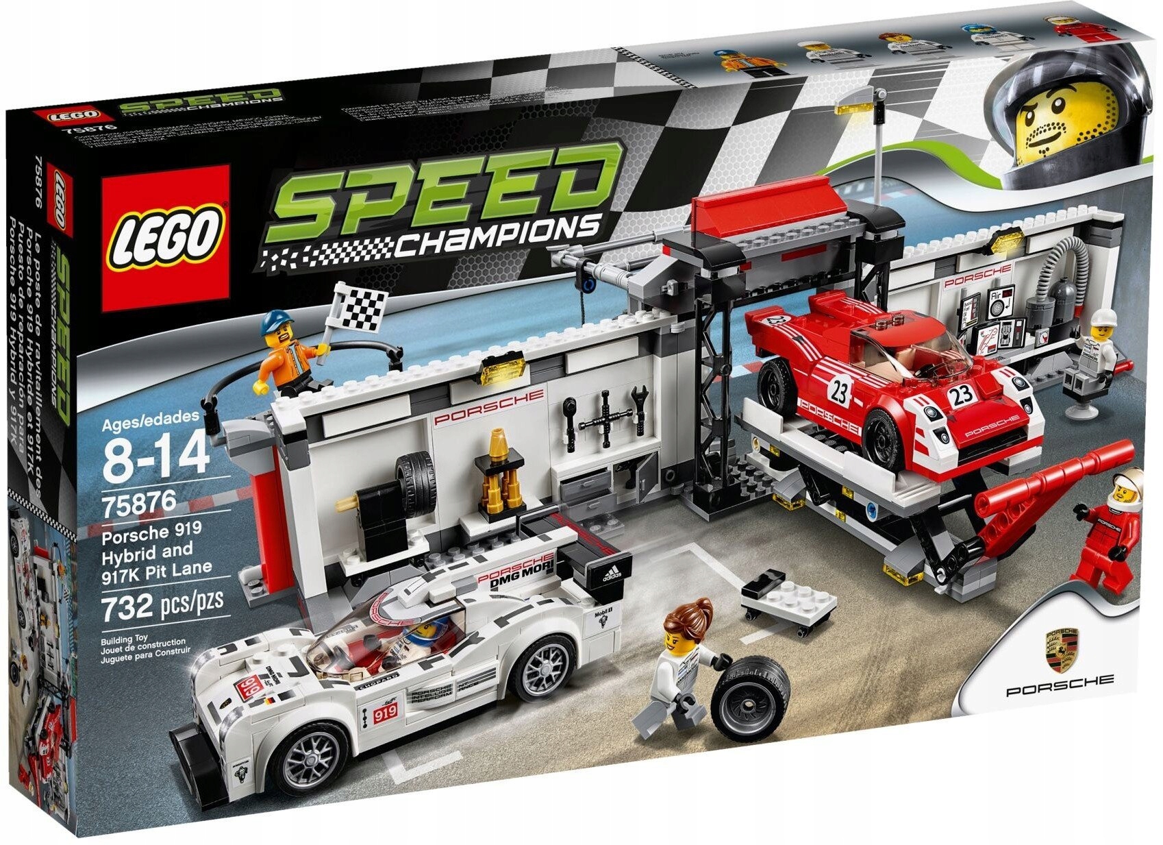 Lego Speed Champions 75876 Porsche 919 Hybrid Pit Stop Nové