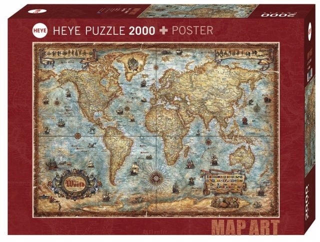 HEYE Puzzle 2000 elementów Świat