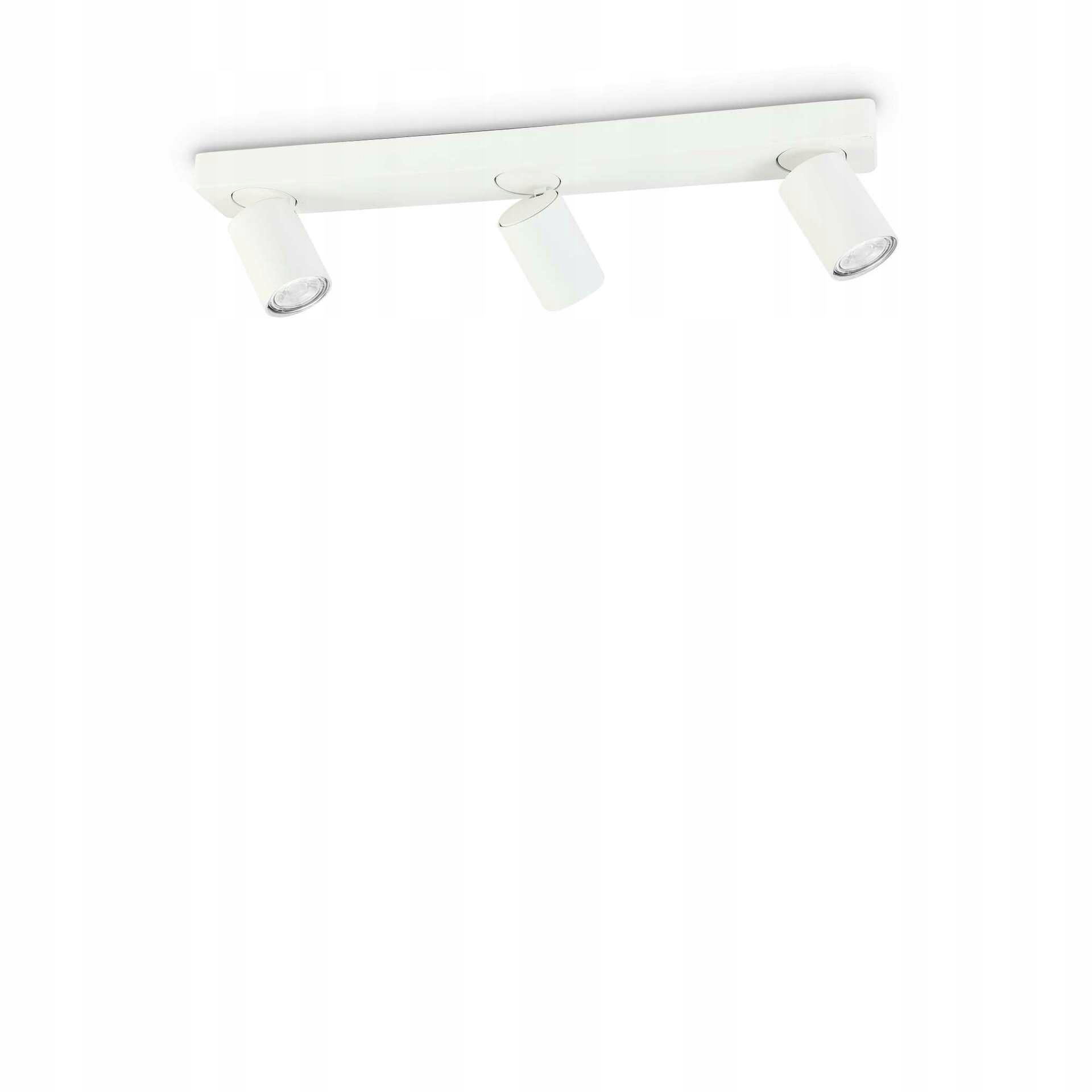 Stropné bodové svietidlo Ideal Lux Rudy PL3 biela 3xGU10 15W 3000K