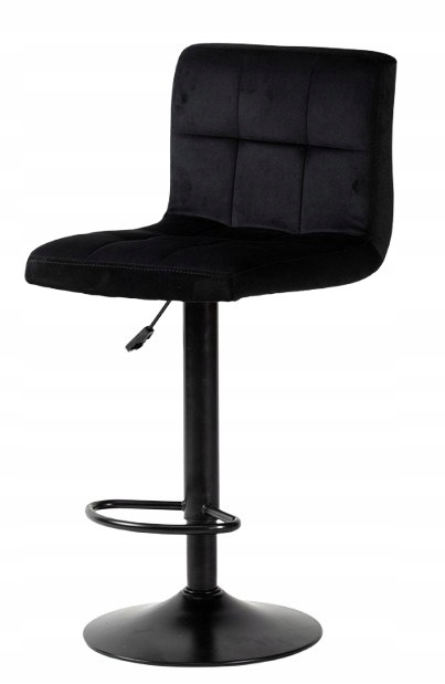 Barová Židle D2BW Barová židle Otočné křeslo Welur Nastavitelná výška Ragil Sp