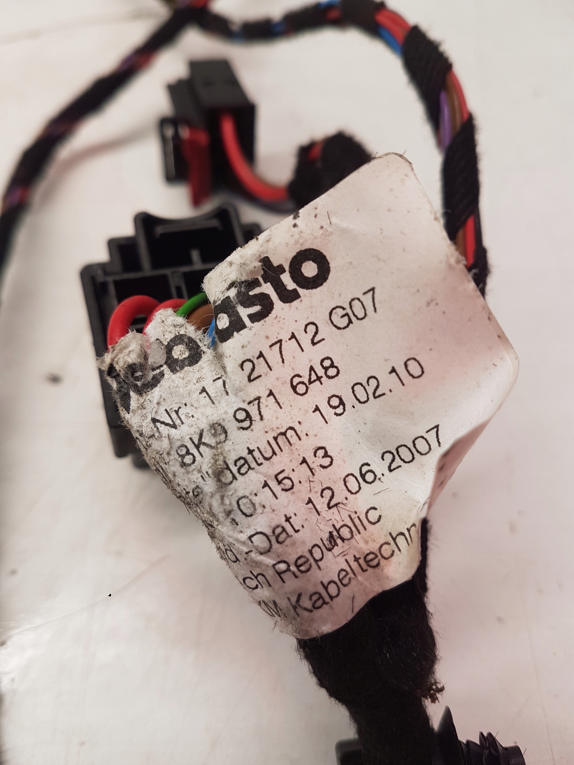 CÂBLAGE TOIT OUVRANT AUDI A4 B8 AVANT 8K9971648