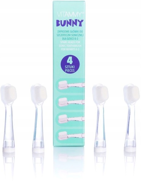 KOŃCÓWKI DO SZCZOTECZKI SONICZNEJ VITAMMY BUNNY