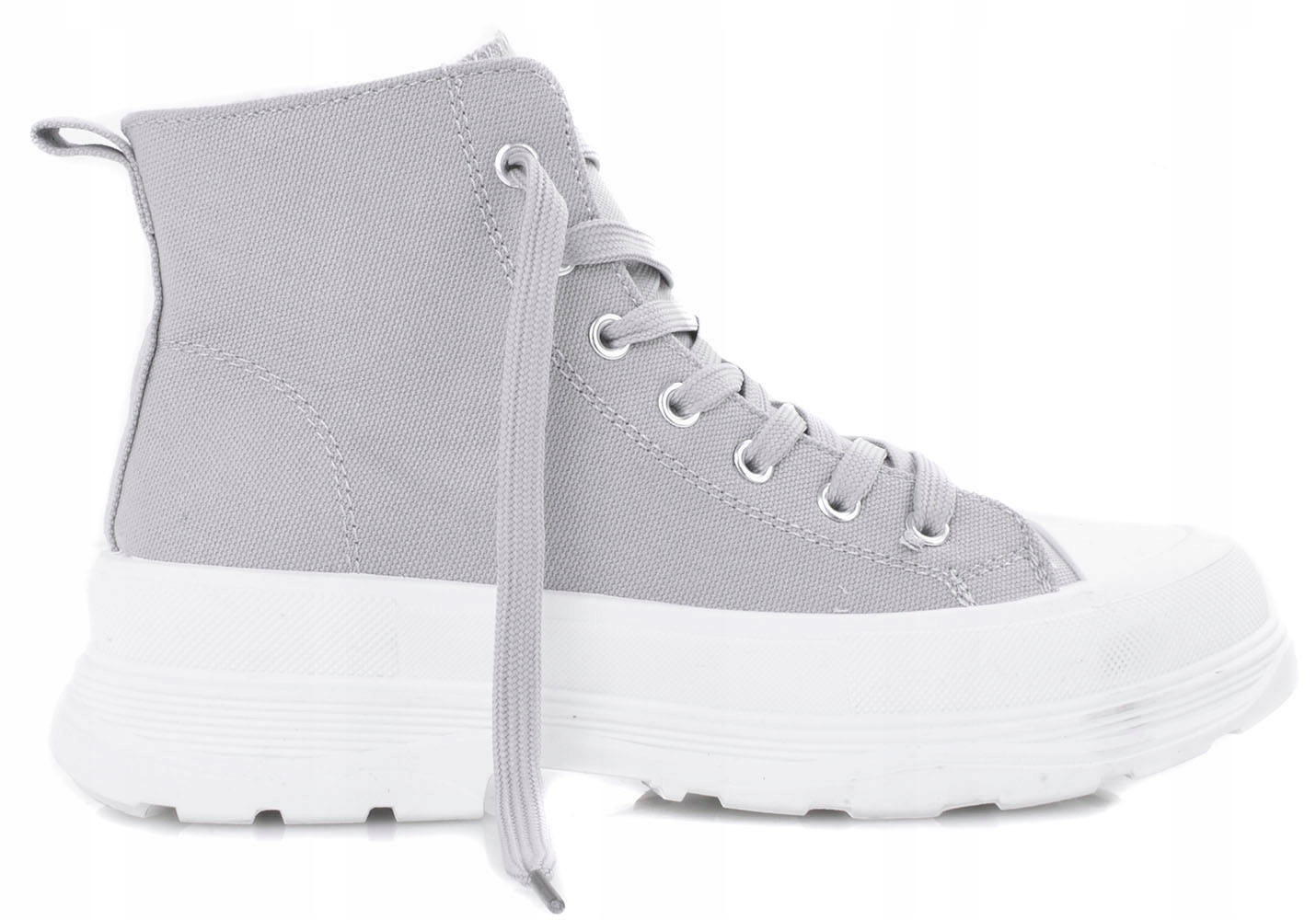 SZARE WYSOKIE TRAMPKI PALLADI 37 Płeć kobieta