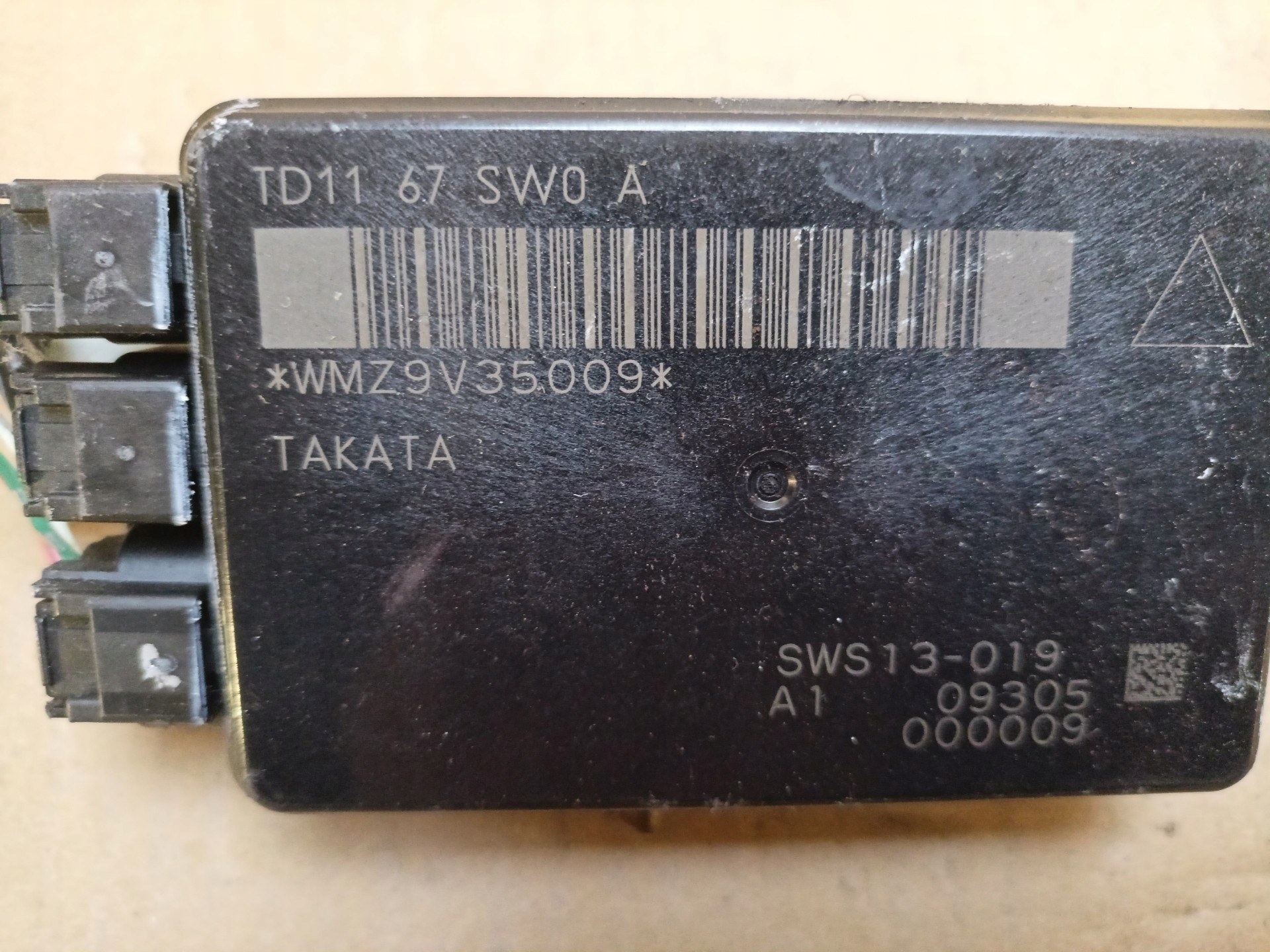 Sensor obecnosci des Beifahrers Mazda CX-9 facelift 2009 TD1167SW0A
