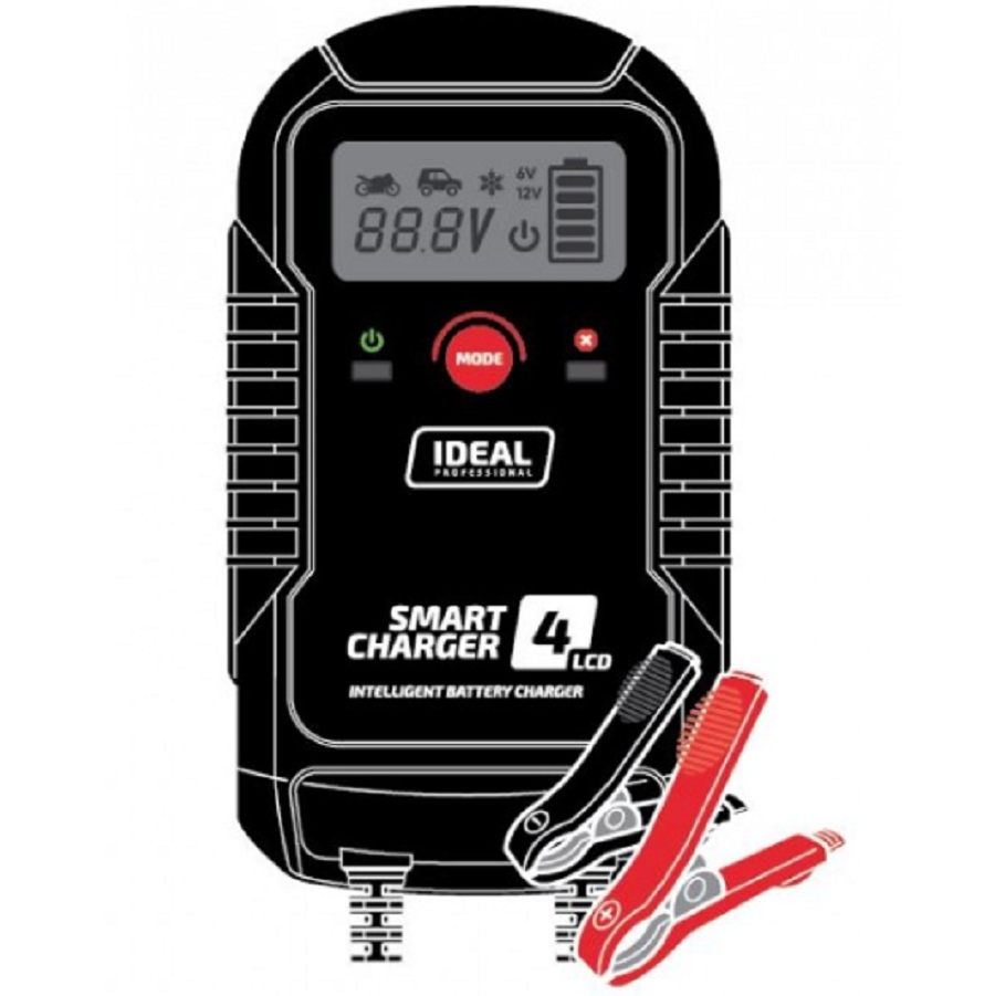 IDEAL SMART CHARGER 4 LCD - Inteligentny prostownik 6/12 V