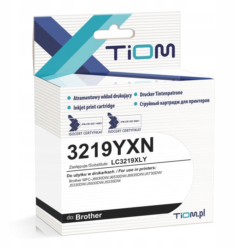 Tusz Tiom do Brother 3219YXN LC3219XLY 1500 str. yellow