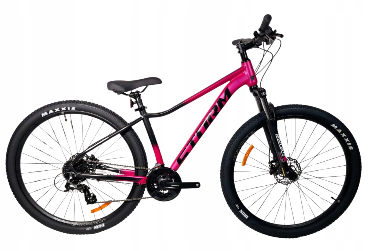 Rower 29 Storm Mtb Shark 3.0 D Acera 3x8 2HT 16" fuksja-czarny