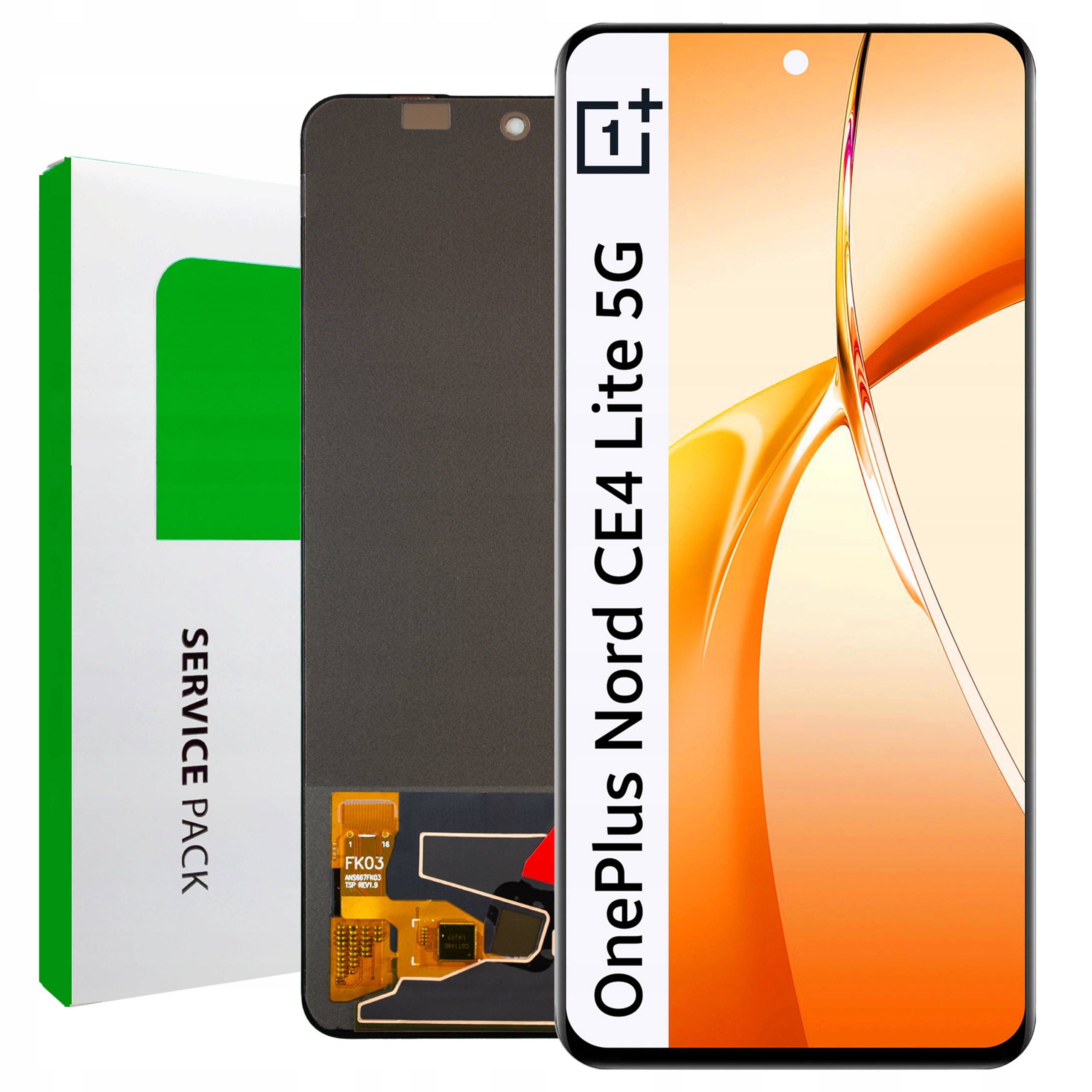 CPH2621 LCD Nord CE4 Lite 5G Service Pack Matrica Originál Zila