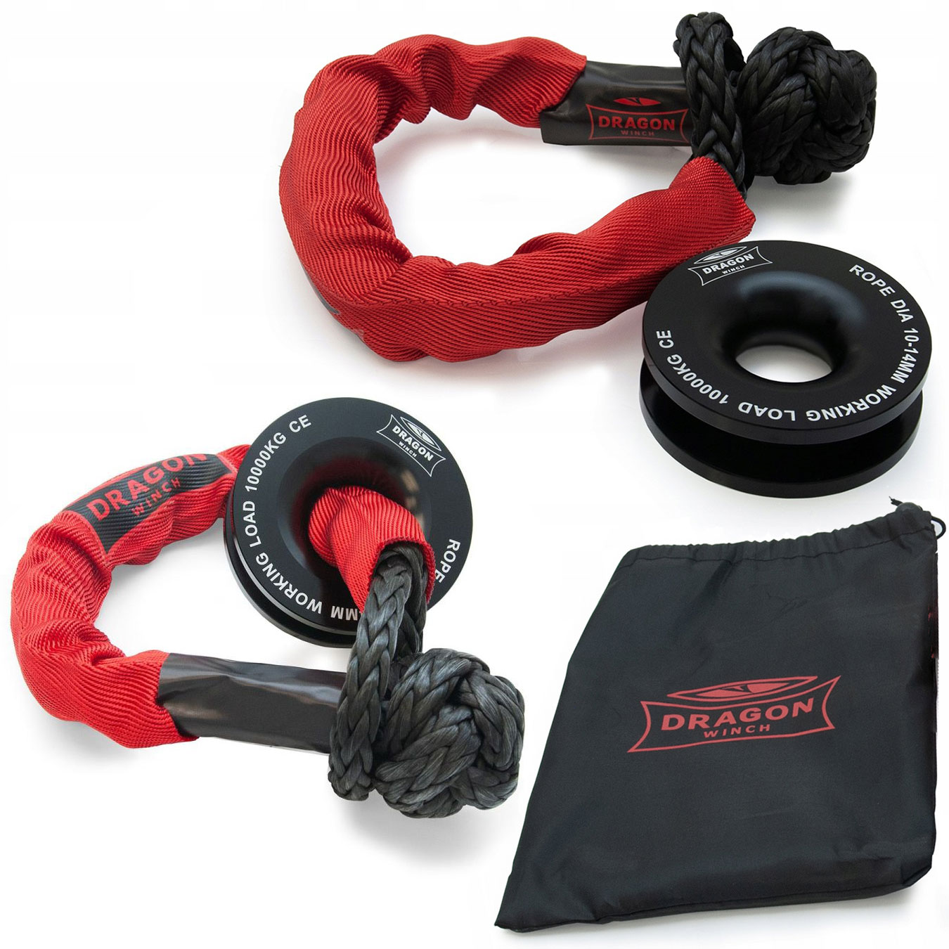 Zločky 10T Pro Syntetické Lano Dragon 22000 měkký lanový blok