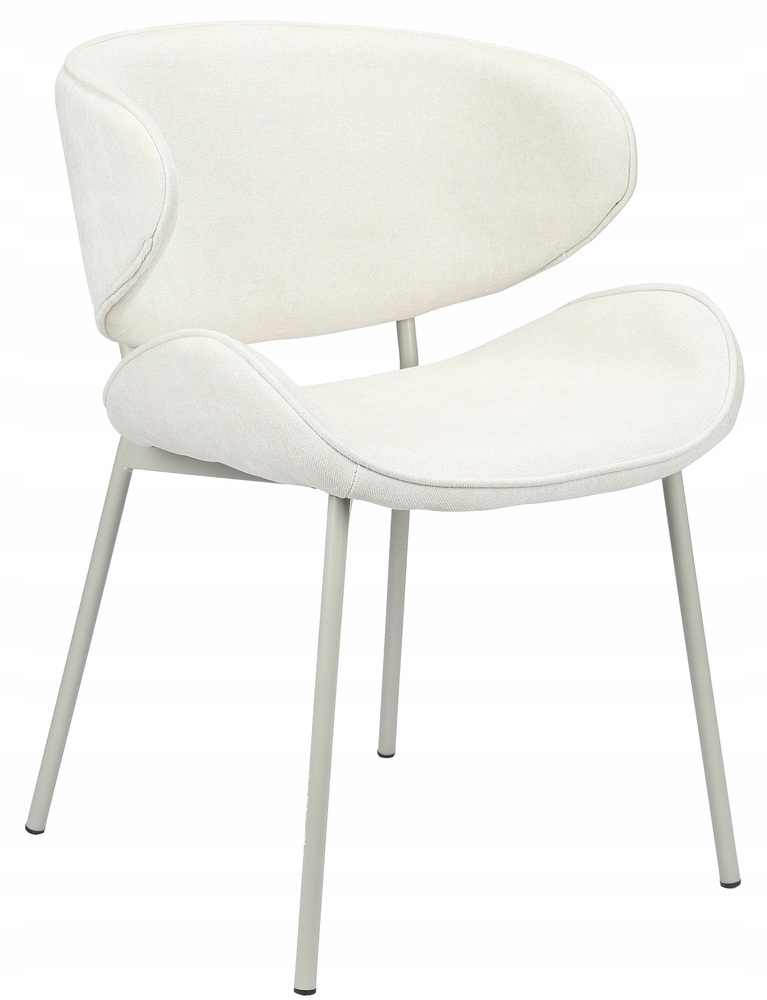 Čalouněná židle do jídelny Pretically, krémový šenil