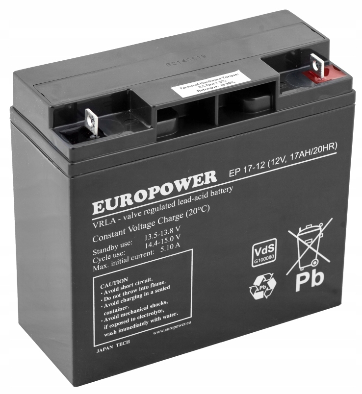 gelový akumulátor Agm Europower Ep 12V 17Ah