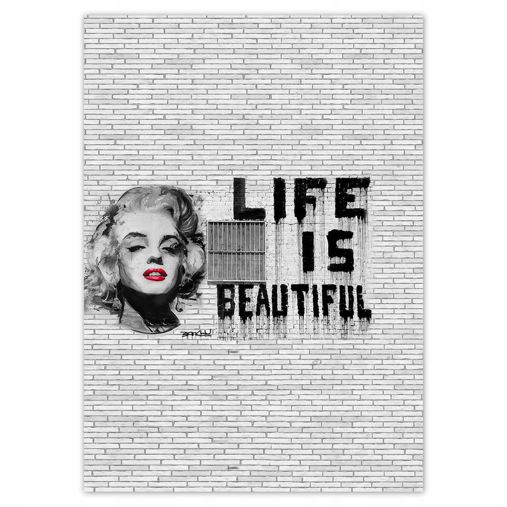 

Naklejki 50x70 Banksy Life is beautiful