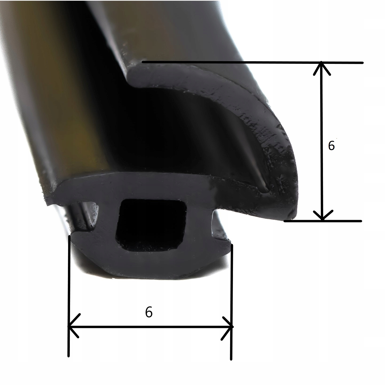 USZCZELKA WCISKANA ALUMINIUM ALUPROF OKNA 553 100 mb Długość 10000 cm