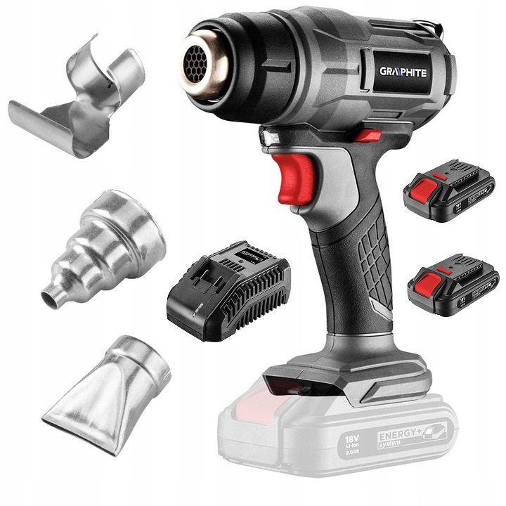 Opalarka akumulatorowa GRAPHITE + 2 AKU 2Ah +ŁAD