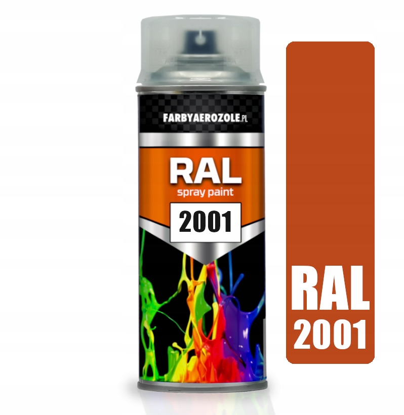 Lakier Spray Akrylowy Ral 2001 Red Orange 400ml Czerwony Pomarańcz Połysk