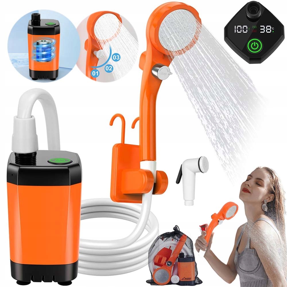 Přenosná Kempingová Sprcha Pro Mytí Aut A Péči O Zvířata