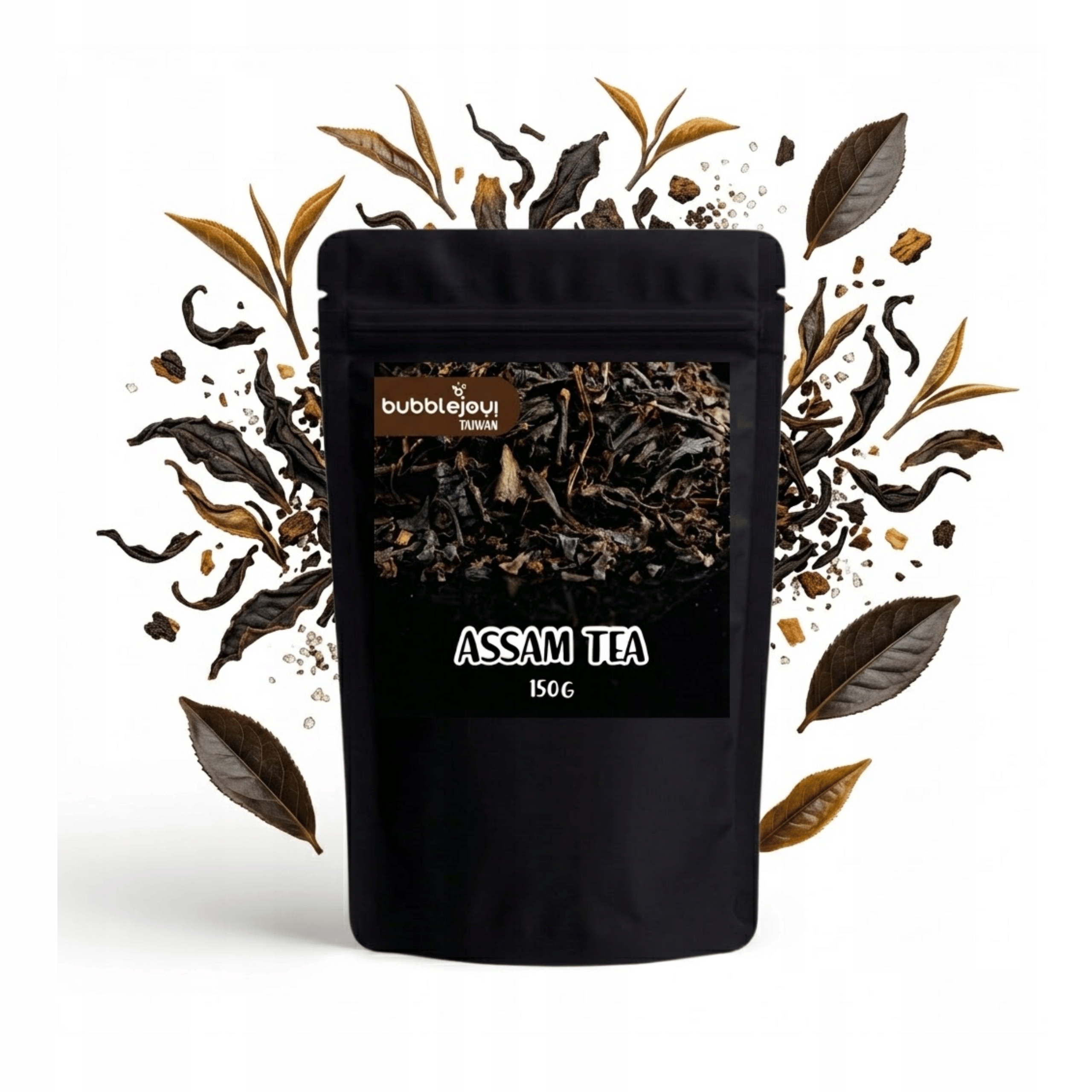 Čaj Černý Assam Prémiový základ listového nápoje Bubblejoy Tchaj-wan 150 g