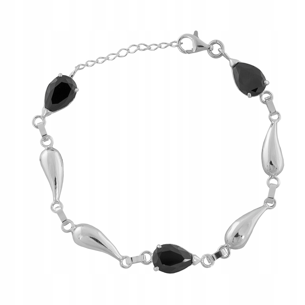 Náramek stříbro 925 Lžička černá