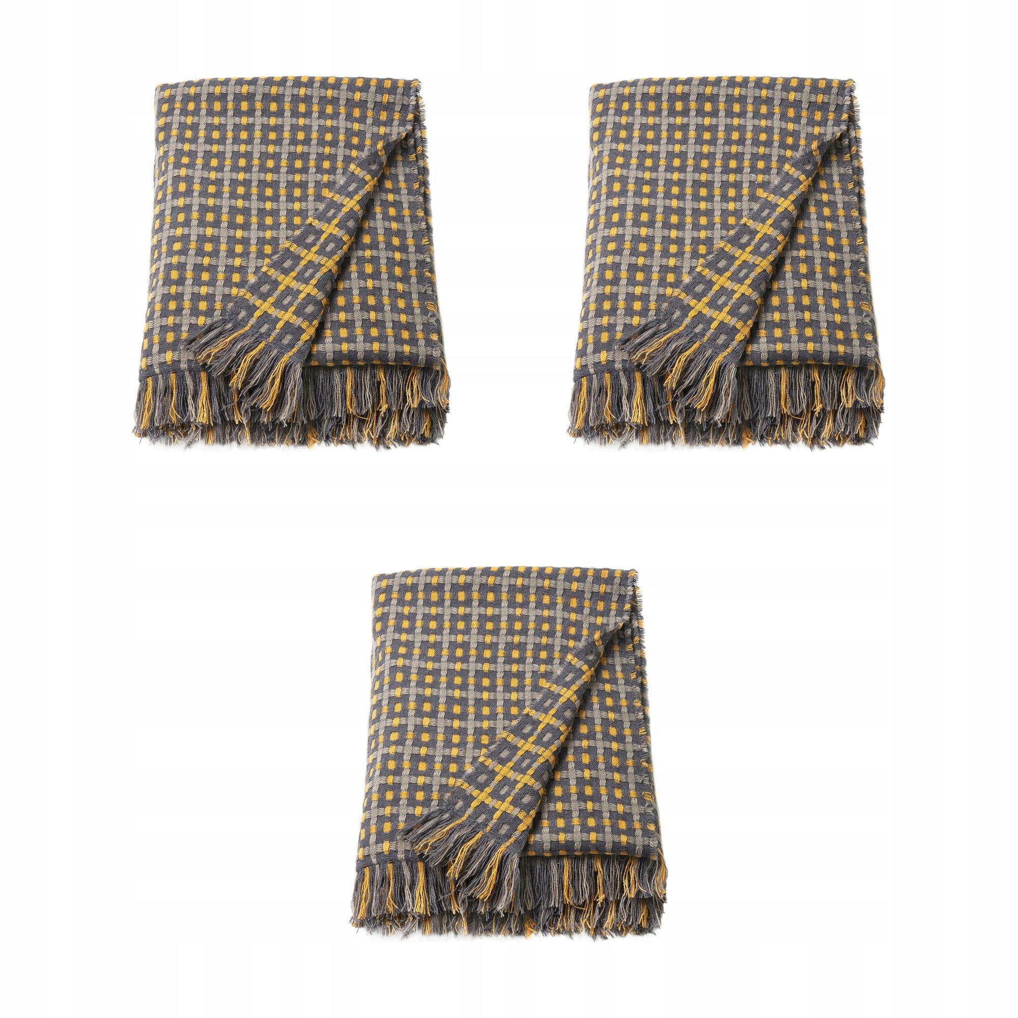 3 ks Flikbrunort Pled mřížka 130 x 170 cm