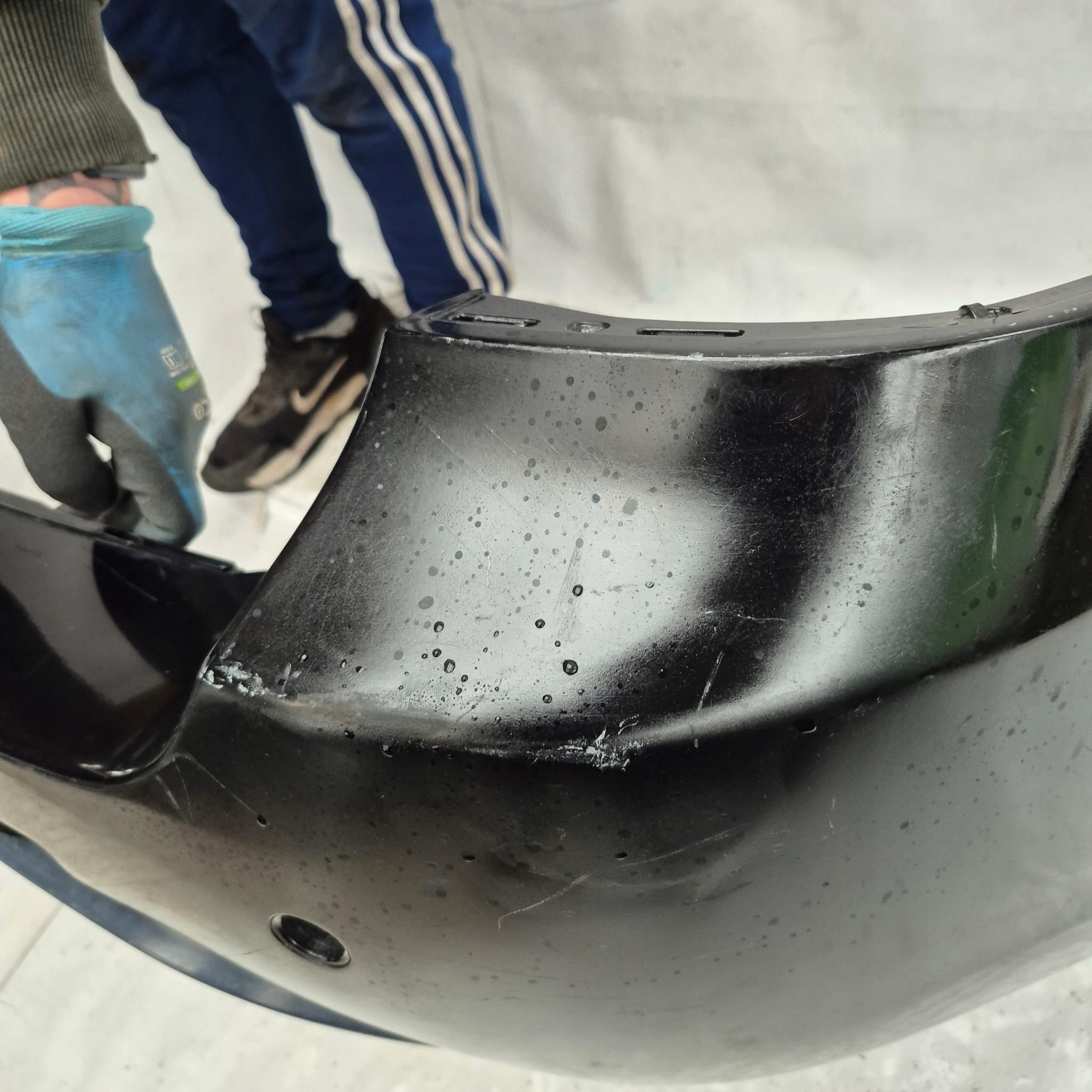 BMW 5 E61 KOMBI m-packet 03-10 bumper rear part rear towing 4XPDC
