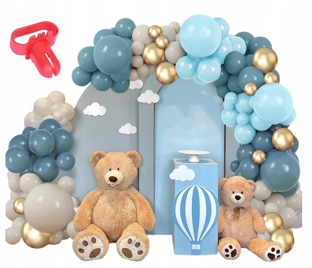 Balónový Set Modrý Ideální Svatební Hostina Narozeniny Baby Shower Svatba